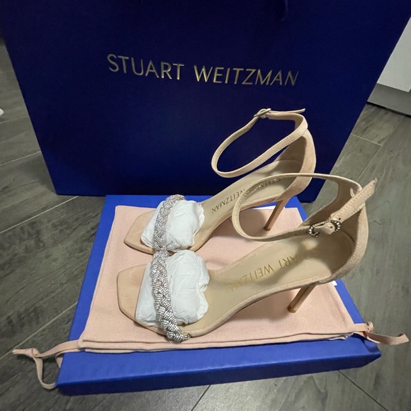 Stuart Weitzman NUDISTCURVE 100 HIGHSHINE SANDAL - Picture 3 of 6